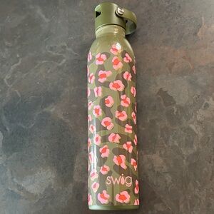 Swig Green and Pink Patterned Water Bottle